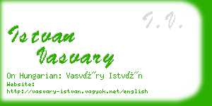 istvan vasvary business card